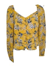 Primark women's blouse. Size 8. Yellow floral print. BNWT