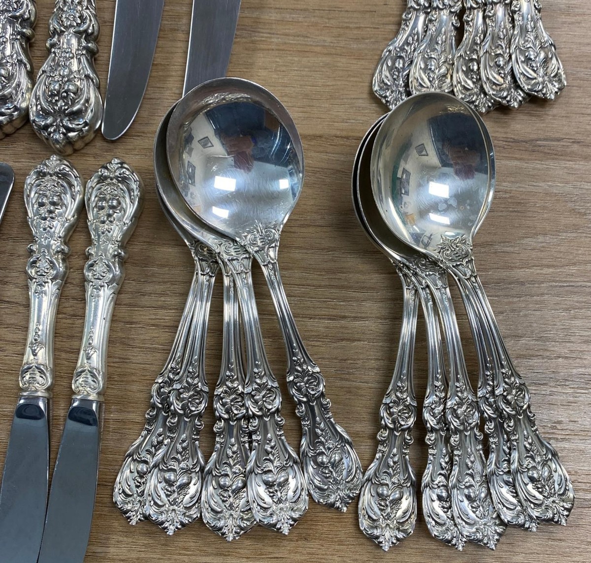 Reed & Barton Francis I 1 Sterling Silver 67pc Flatware Set No