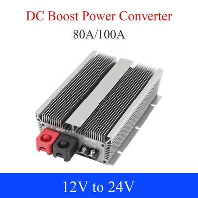 DC 12V Step Up to 24V Power Converter 80A 100A Boost Regulator Car Supply Module