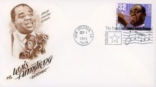 US 2982 FDC Louis Armstrong Jazz Musician New Orleans ArtCraft