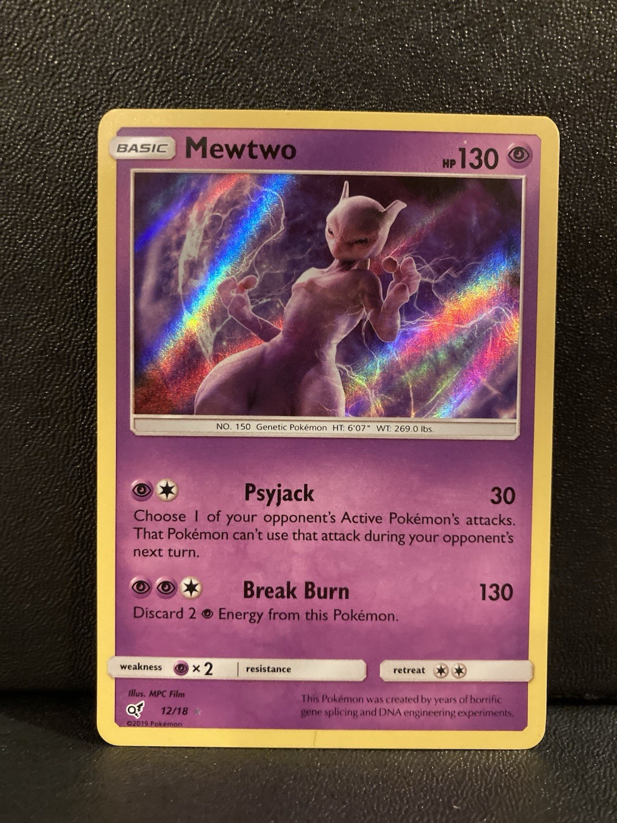 Pokemon - Mewtwo 12/18 Detective Pikachu - Holo LP