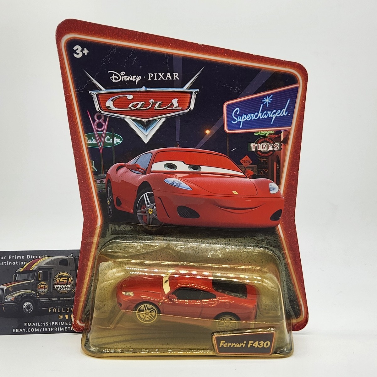 ミニカー Ferrari f430 Disney Pixar World of Cars Ferrari F430 Supercharged - New Sealed