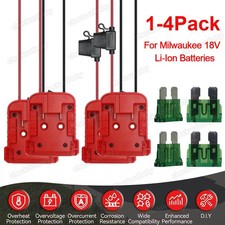 1-4 DIY Battery Adapter Power Wheels Dock Robotics Compatible with Milwaukee 18V
