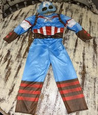 Marvel Boys Captain America Muscle Halloween Costume - 3T
