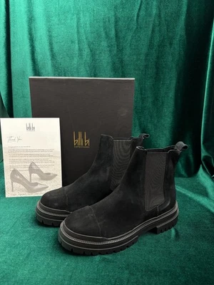 Bottes femme BILLI BI C1003 EU 37 cheville Chelsea noir daim bout rond tous l... - Photo 1/4