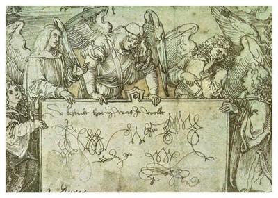 Nuremberg, Bavaria - Albrecht Durer, Angels, Ornamental Art Postcard