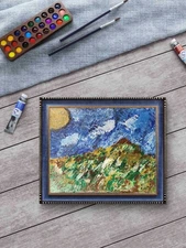 Abstract mountain scene 16x20