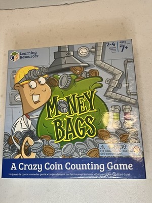 NIB Sealed Money Bags A Crazy Coin Counting Educational Board Game Learning Res.