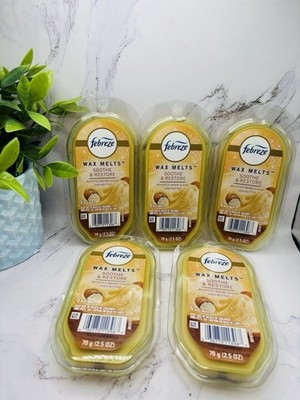 NEW FEBREZE WHIPPED WARM SUGAR SHEA BUTTER WAX MELTS  X  5 PACKS 30 Melts