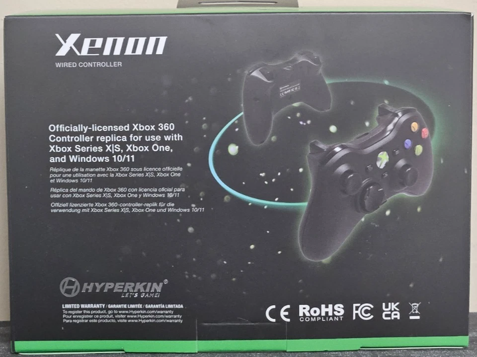 Hyperkin Xenon Wired Xbox Controller Black - Image 2 of 2