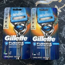 2PACK Gillette Fusion Proshield Chill Flexball Razor  Proglide Shave 1 Cartridge