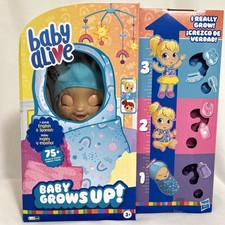 Hasbro BABY ALIVE Baby Grows Up, Speaks English/Spanish, Happy Hope/Merry Meadow