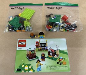LEGO Seasonal 40237 Easter Egg Hunt 2 Minifigures 145 Pieces No Box Pre-Owned
