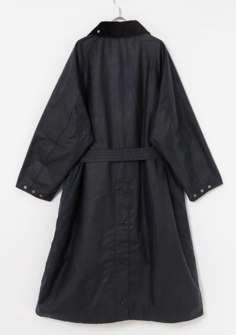 Barbour × YLEVE for UR Traveler Burghley Barbour Yleve UR OS Traveler Burghley Navy M 36 Leather