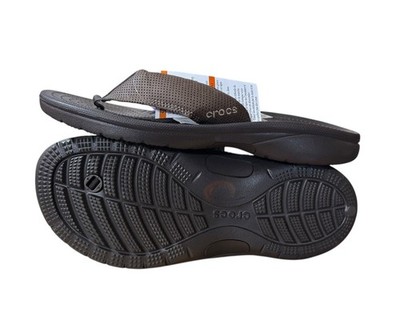 Crocs Bogota Flip Flops Sandals Brown Men's Size 8