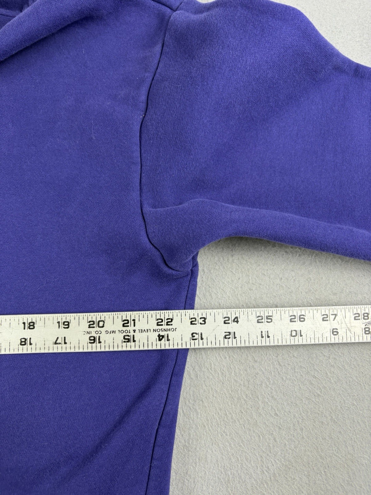 Comfrt Hoodie Mens Medium Blue Fleece Pullover Oversized Unisex Sweatshirt