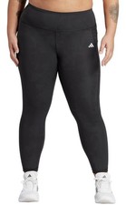 adidas Plus Size Optime Stash High-Rise Full-Length Leggings Black Size 3X- NEW