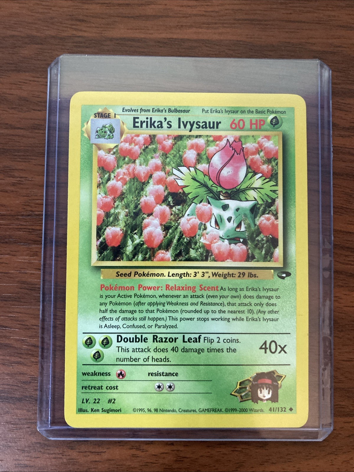 Erika’s Ivysaur 41/32 Uncommon Gym Challenge Pokémon TCG