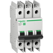 1PC SCHNEIDER ELECTRIC M9F43310 Circuit Breaker, Miniature, Multi9, 3P, 10A, D-