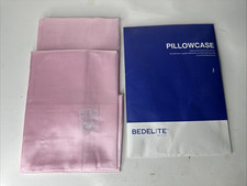 BEDELITE Satin Pillowcases Standard 20x26 Rose Pink 2-Pack Pair Bedding
