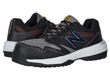 New Balance Men's Composite Toe 589 V1 Industrial Shoe, Black/Toro Red, 18 Wide