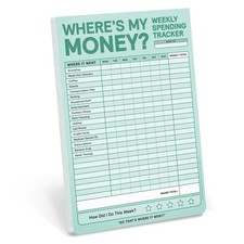 Knock Knock Where's My Money Weekly Budget Tracker Pad (Pastel Version) by Knock