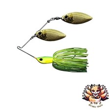 NEW Deps Spinnerbait B Custom Double Wheelow 5/8oz Lime Chart #04