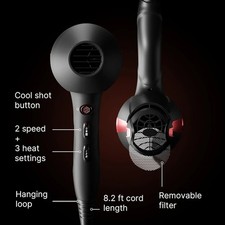 TREZORO Professional Blow Dryer for Women Ionic Hair Dryer 2000W 5