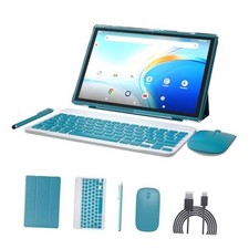 2 in 1 Tablet 10 Inch Android 14 OS Tableta, Tablets with 8GB 64GB SET Navy