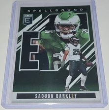 2025 Donruss Elite NFL Saquan Barkley Spellbound Letter E Insert Card #6 Eagles