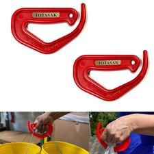 Grocery Bag Carrier 2-Pack Red - Multiple Shopping Bag Holder Handle - Dura...