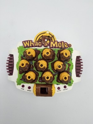 Vintage 1999 Whac-a-Mole Electronic Handheld Game w/ Lights & Sound WORKS