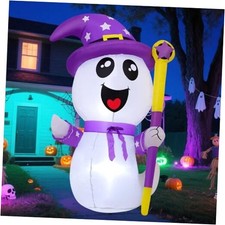 5FT Halloween Inflatables Ghost Outdoor Decoration Blow Up Yard Cute Ghost