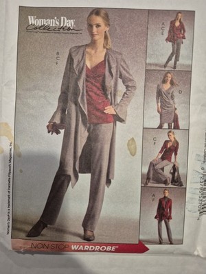 McCalls 5533 ~ Misses Unlined Jacket, Pullover Top & Dress & Pull-On Pants 12-20