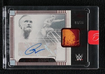 2024 Panini Three Count WWE Prime Memorabilia Red /15 Ilja Dragunov Auto 1d36