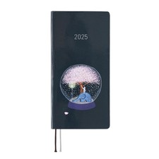 Hobonichi Techo 2025 Weeks Hiroko Kubota/Night Cherry Blossom Snow Dome Starting
