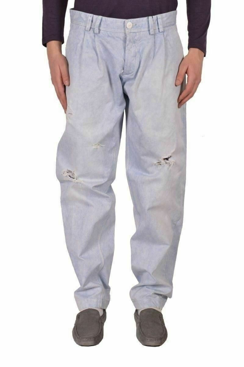 Мужские повседневные брюки Dolce - Gabbana D-G светло-голубого цвета размер US 32-48 21690₽