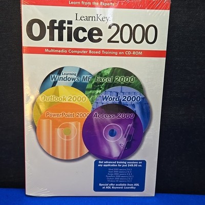 LearnKey Office 2000 Multimedia Computer Training CD-ROM Windows 95/98 SEALED