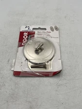 Prime-Line Hole Filler Plate U10446 Satin Nickel Door Hole Cover Plate 2-5/8 OD