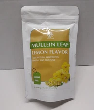 Mullein Leaf Herbal Tea  100% Natural Ingredients Caffeine Free 30 Ct. Exp. 2026