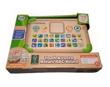 LeapFrog Touch Learn Nature ABC Board Wooden "Tablet" LED Screen Games More
