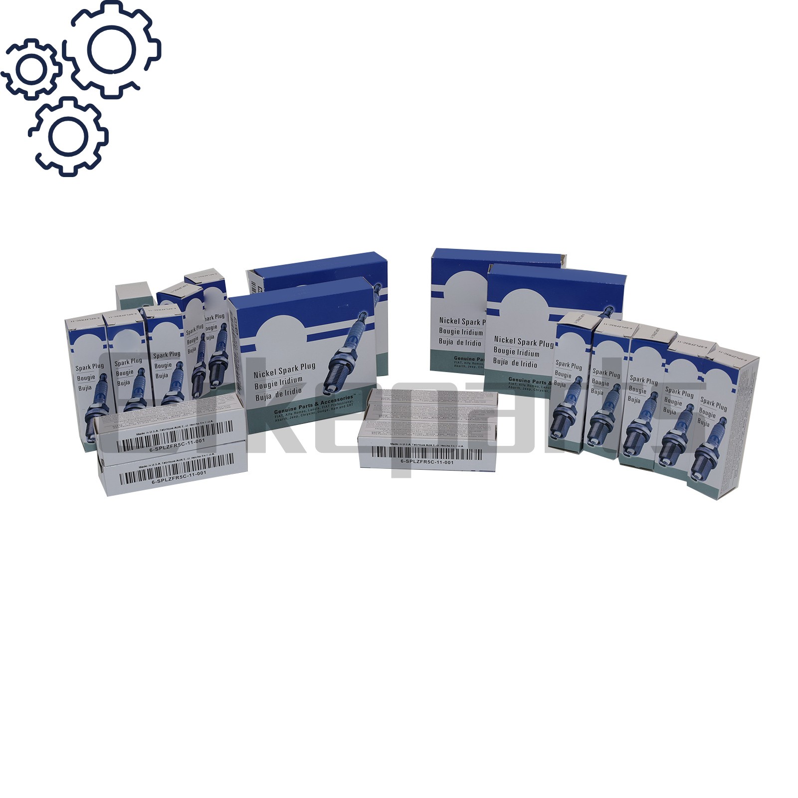 16PCS OEM FOR 11-23 Dodge RAM FOR Jeep 5.7L HEMI Nickel Spark Plugs SPLZFR5C11