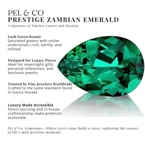 14k Gold 2 Ct Emerald Cut Lab Grown Emerald & Diamond 3-Stone Ring for Women - Picture 6 of 8