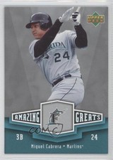 2006 Upper Deck Amazing Greats Miguel Cabrera #AG-MC 0o9