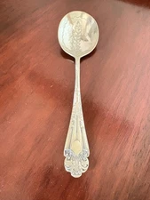 Late Victorian Registered Design Sugar Shell Spoon Rd 265922 – Art Nouveau Style