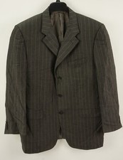 Corneliani Bamboo Linen 'Master' Three Button Notch Lapel Blazer Mens 44R Gray