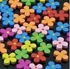 10x Ösenknopf Blumen 13 mm Knöpfe Kinder Baby Holz Blume bunt 2 Loch Blüten Öse - Bild 2 von 3