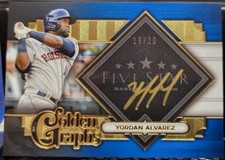 Yordan Alvarez 2022 Topps Five Star Golden Graphs Blue Auto /20