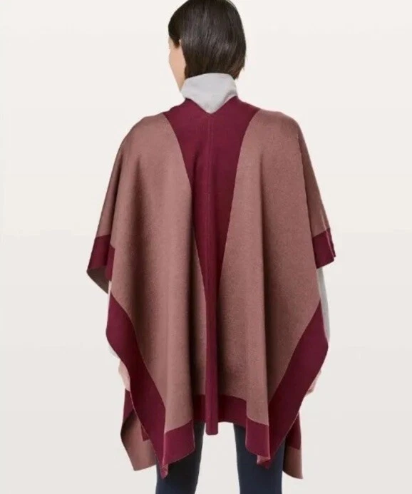 Lululemon Bundle Up Wrap NWT SPNO/SVNH Spanish Oak Reversible Merino Wool ($178) - Image 2 of 4