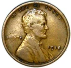 1918-P 1C Lincoln Wheat Cent VF-XF 21sc0804